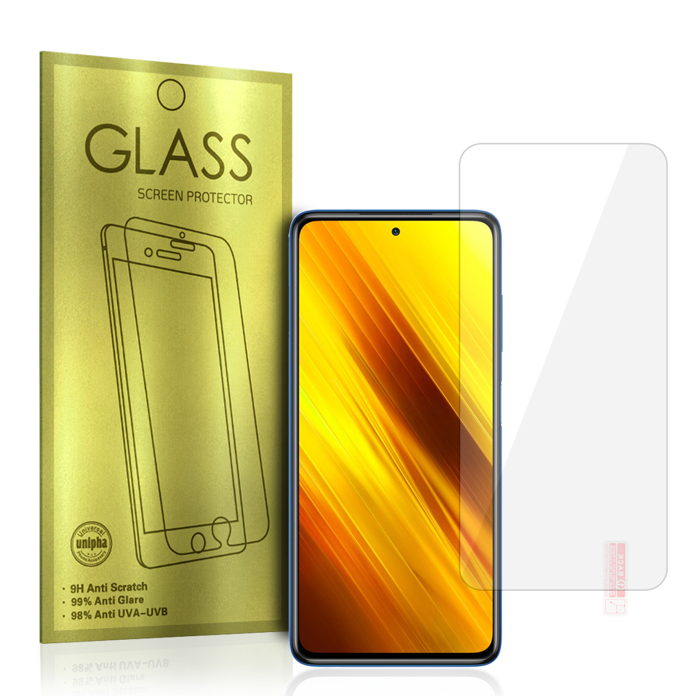 Закалённое стекло Gold для Xiaomi Poco X3