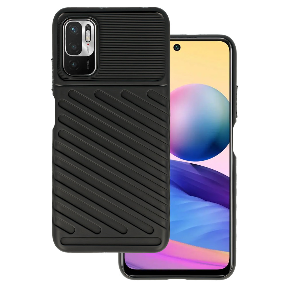 Thunder dėklas telefonui Xiaomi Redmi Note 10 5G - juodas