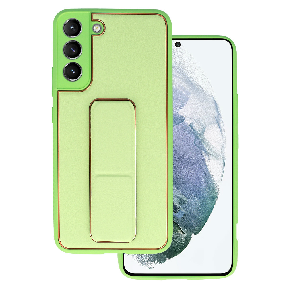 TEL PROTECT odinis prabangus dėklas su stovu skirtas Samsung Galaxy S22 Plus – mėtinai žalias