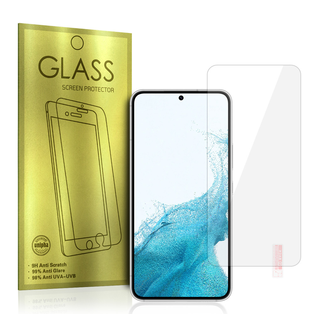 Glass Gold grūdinto stiklo ekrano apsauga Samsung Galaxy S22 Plus