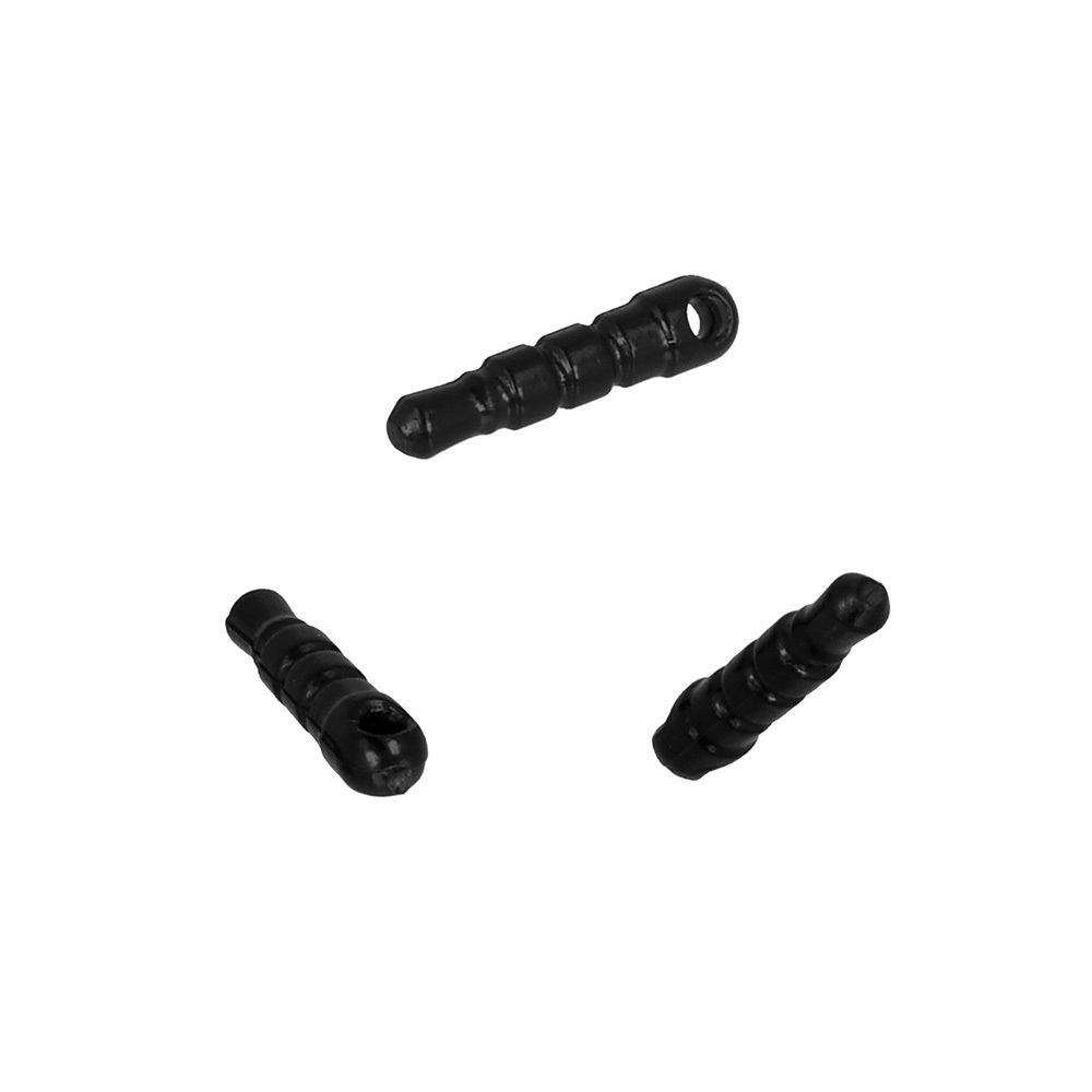 Силиконовая заглушка от пыли Jack 3,5mm чёрная — 10 шт.