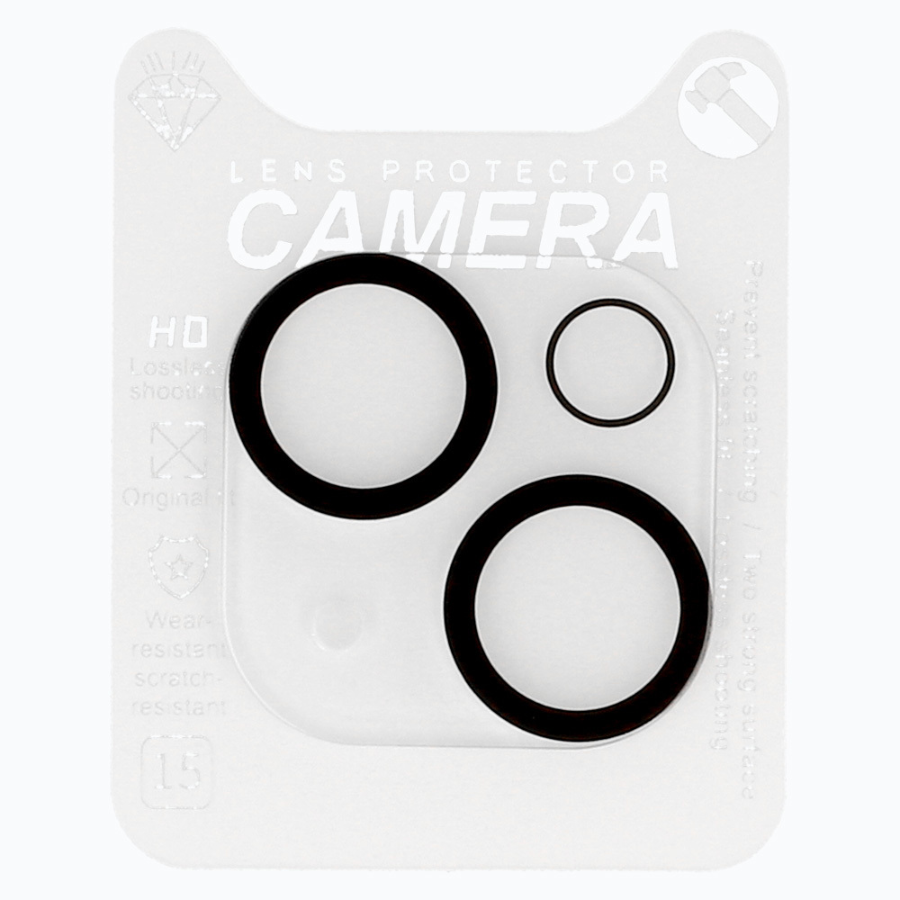 Tempered Glass Hard Silk Print for camera lens for iPhone 14/14 Plus (island)