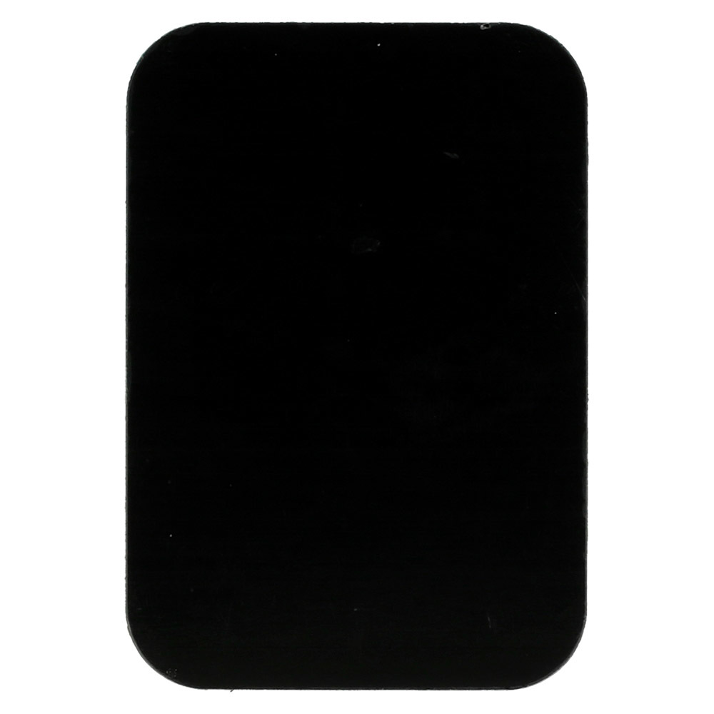 Metalinė plokštelė magnetiniams laikikliams - stačiakampė 45x65mm juoda