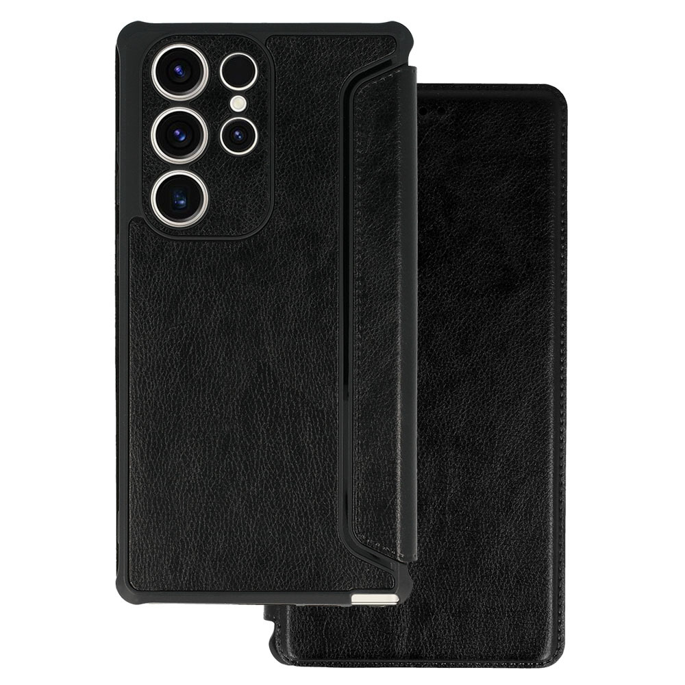 Кожаный чехол-книжка Razor для Xiaomi Redmi Note 11 Pro/Note 11 Pro 5G чёрный