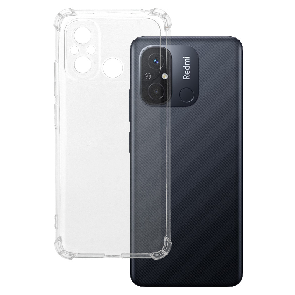 Чехол Clin Anti Shock 1,5mm для Xiaomi Redmi 12C/11A прозрачный