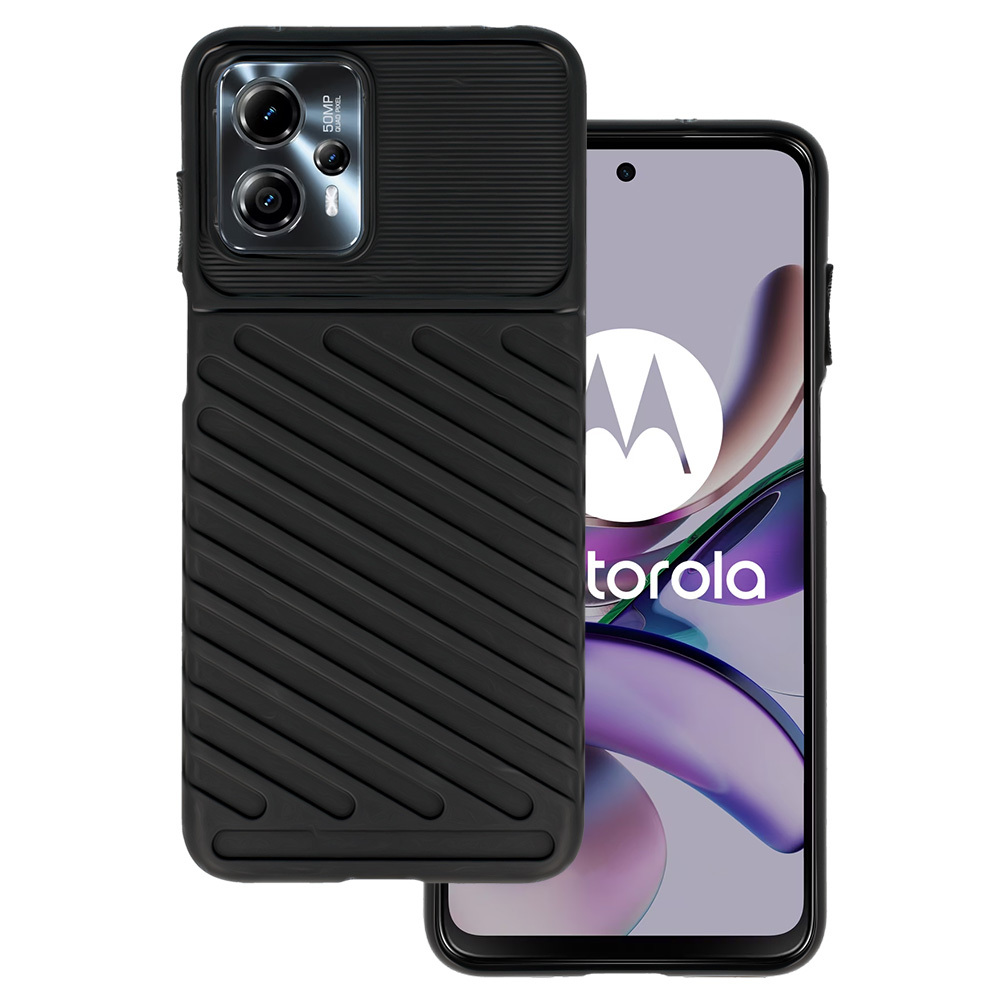 Thunder dėklas telefonui Motorola Moto G13 juodas
