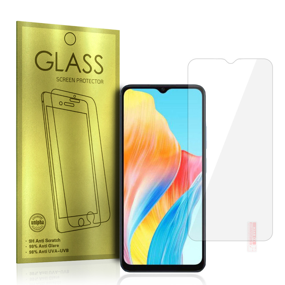 Apsauginis stiklas auksinis OPPO A18/A38/A58 5G/SAMSUNG A13 4G/A13 5G/MOTO E13/REALME C21Y
