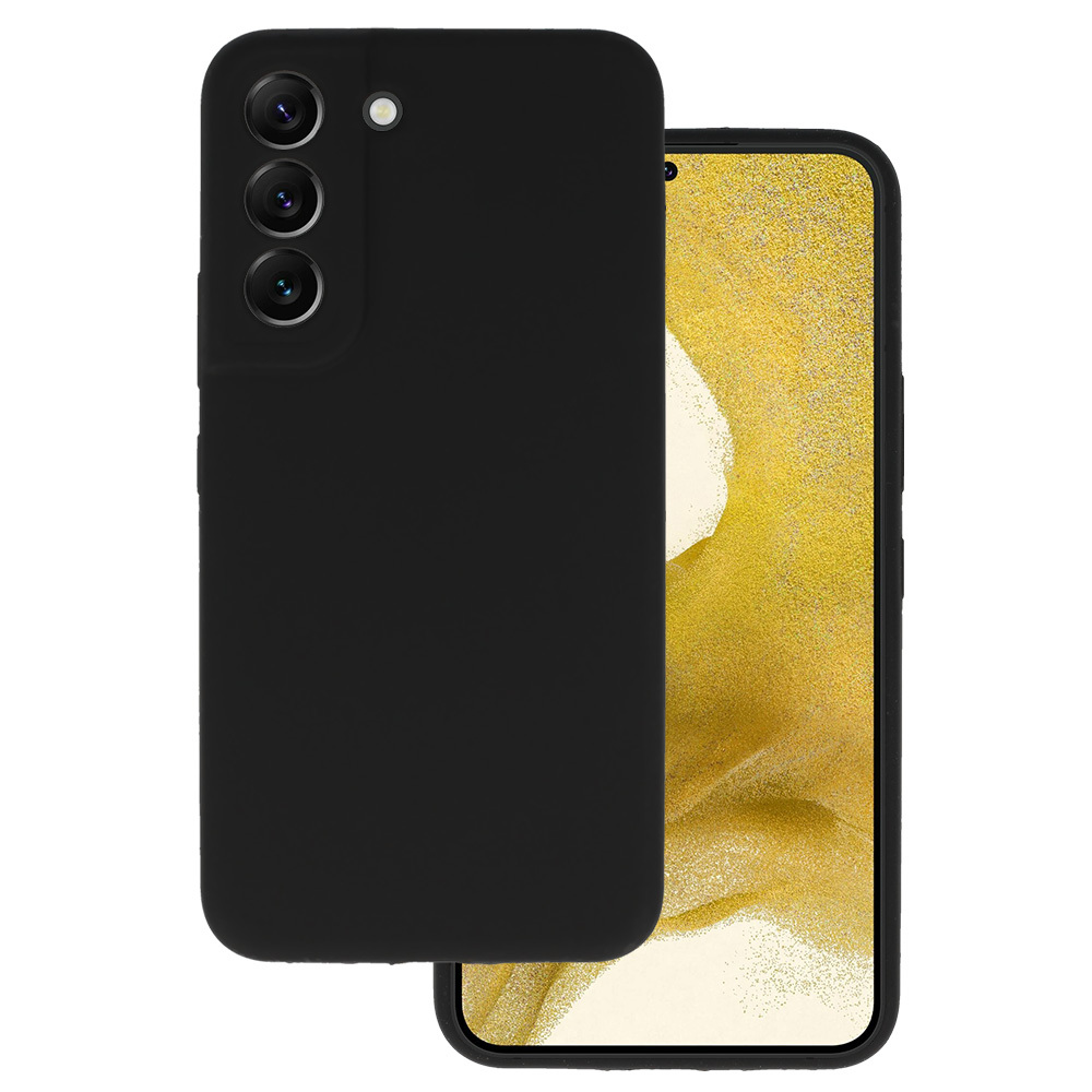 Silicone Lite dėklas telefonui Samsung Galaxy S22 juodas