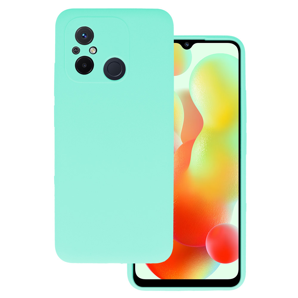 Силиконовый чехол Silicone Lite для Xiaomi Redmi 12C/11A мятный