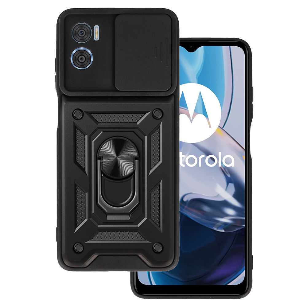 Чехол Slide Camera Armor для Motorola Moto E22/E22i чёрный
