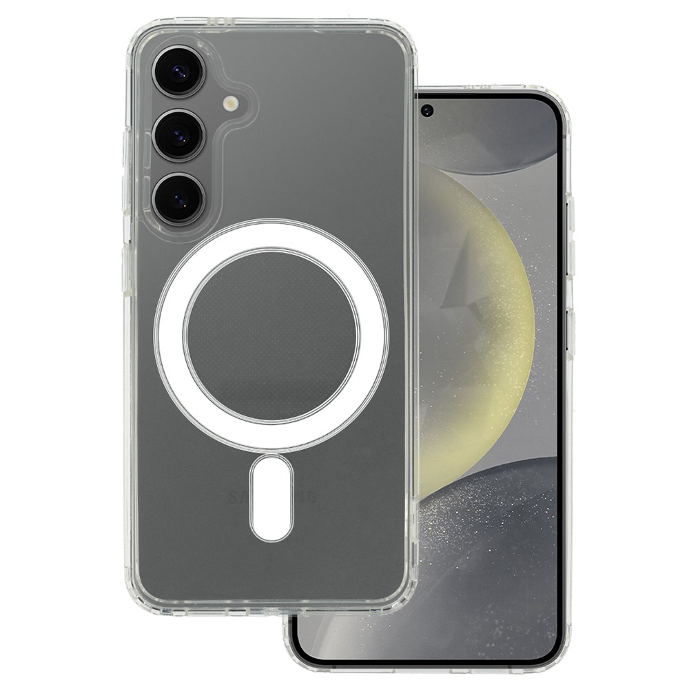 Акриловый чехол Magsafe для Samsung Galaxy S23 прозрачный