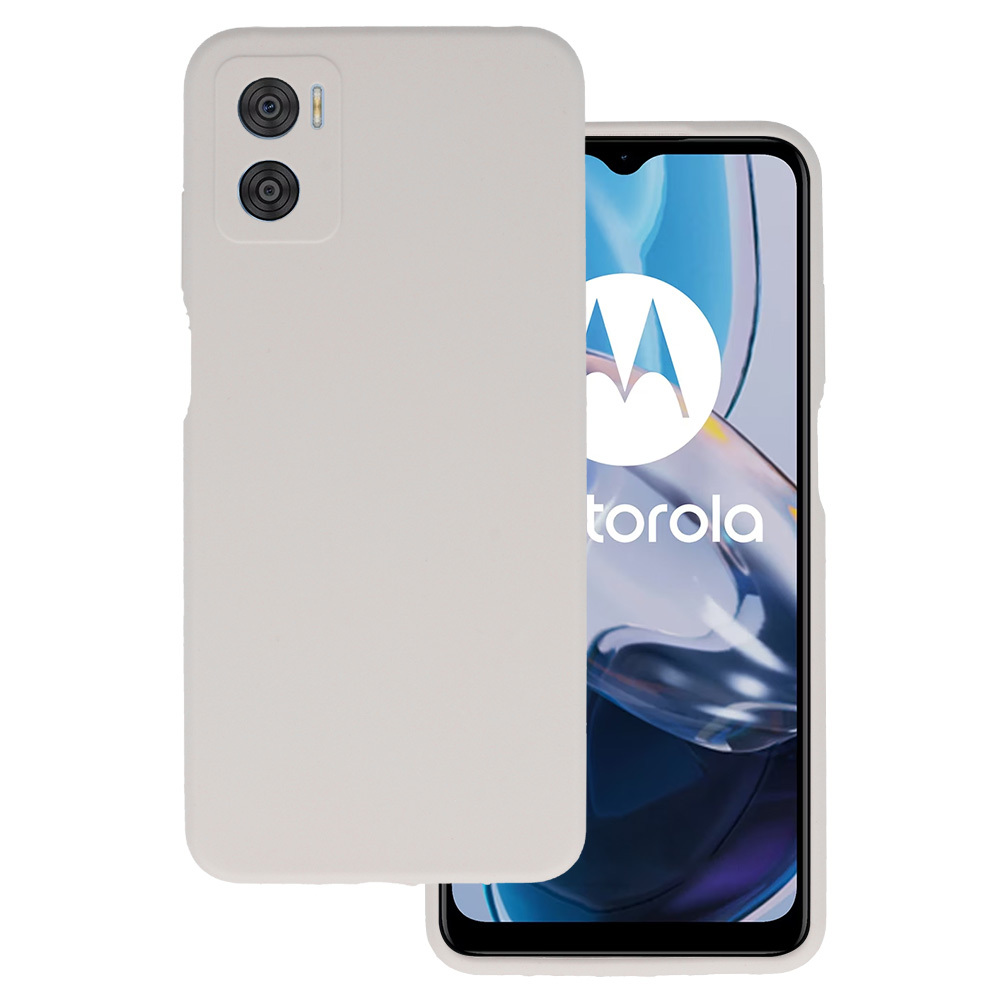 Силиконовый чехол Silicone Lite для Motorola Moto E22/E22i титановый