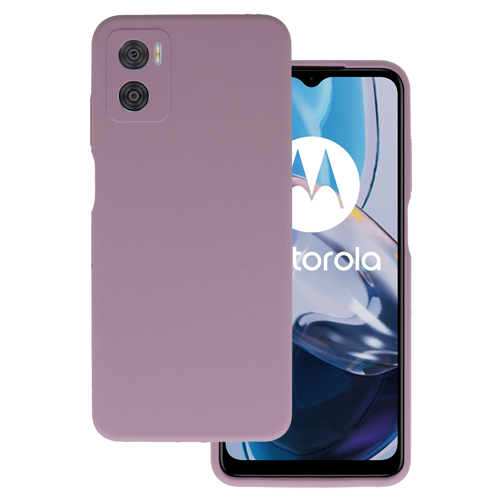 Силиконовый чехол Silicone Lite для Motorola Moto E22/E22i вересковый