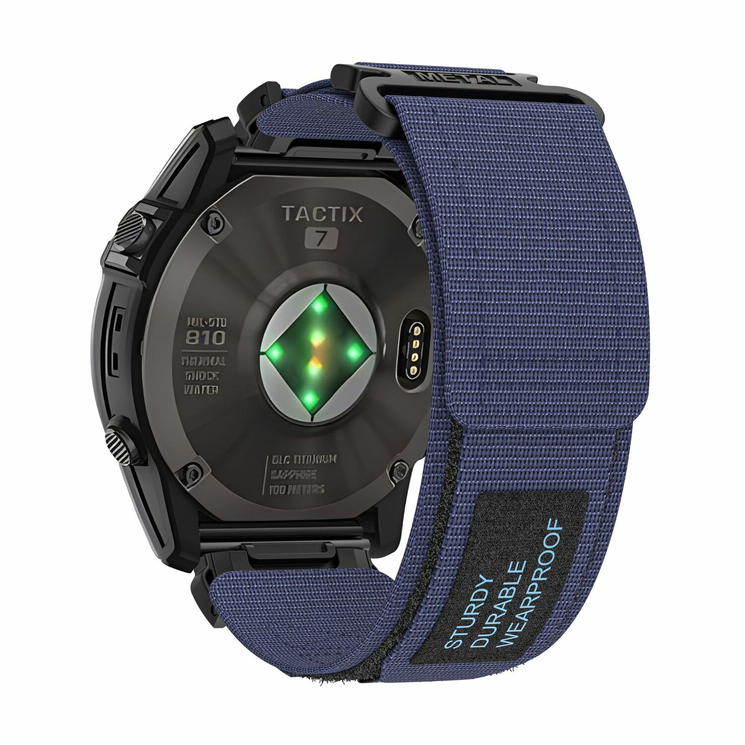 Nailono dirželis Garmin 26mm dizainas 1 tamsiai mėlynas