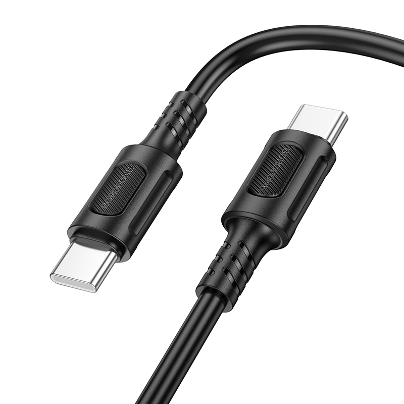 Borofone Кабель BX111 Feliz - Type C to Type C - 60W 3A 1 метр чёрный