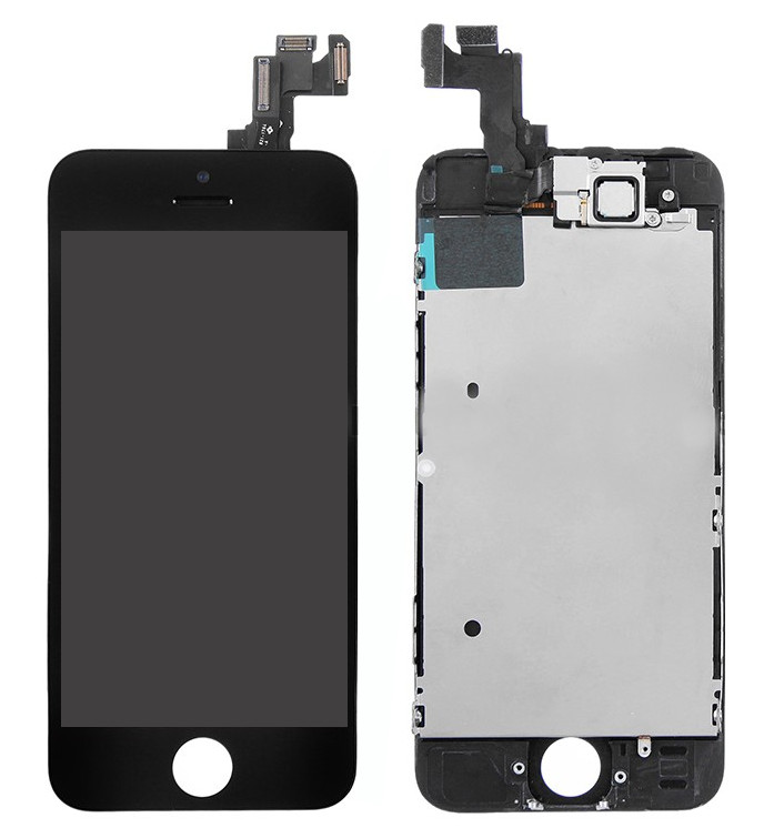 Ekranas Apple iPhone 5S/SE su lietimui jautriu stikliuku juodas Tianma
