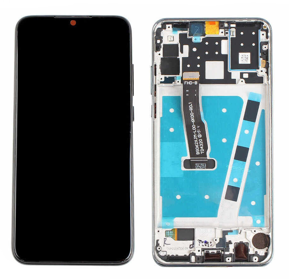 ЖК-экран Huawei P30 Lite с сенсорным экраном и рамкой чёрный Оригинал