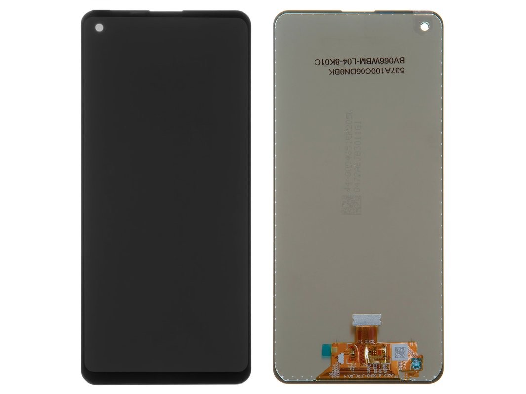 Ekranas Samsung A217F A21s su lietimui jautriu stikliuku juodas ORG