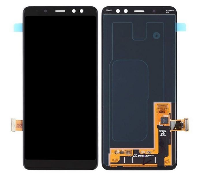 ЖК-экран Samsung A530 A8 2018 с тачскрином чёрный OLED