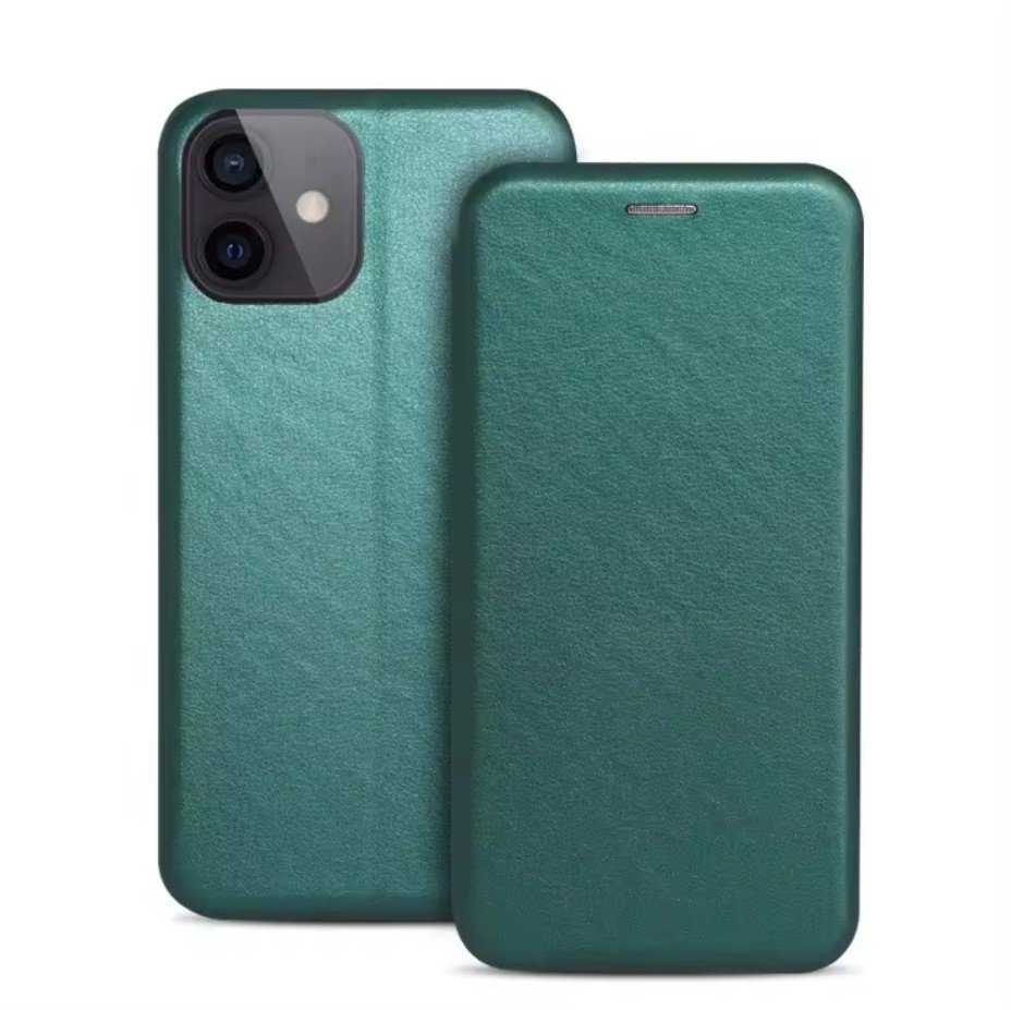 Dėklas Book Elegance Samsung A525 A52 4G/A526 A52 5G/A528 A52s 5G tamsiai žalias