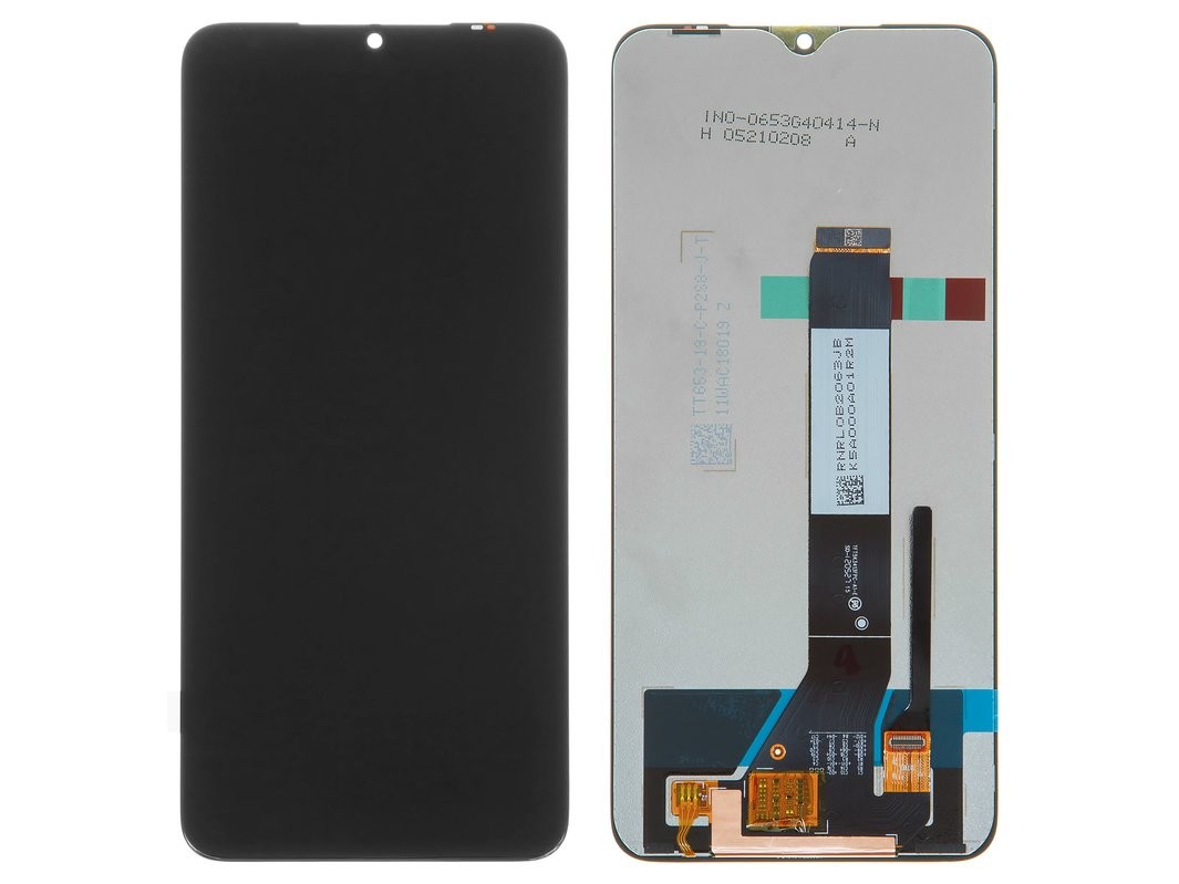 Ekranas Xiaomi Redmi 9T/Poco M3/Redmi Note 9 4G su lietimui jautriu stikliuku juodas ORG