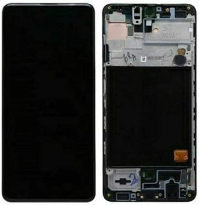 ЖК-экран Samsung A515 A51 с сенсорным экраном и рамкой чёрный OLED (реальный размер)