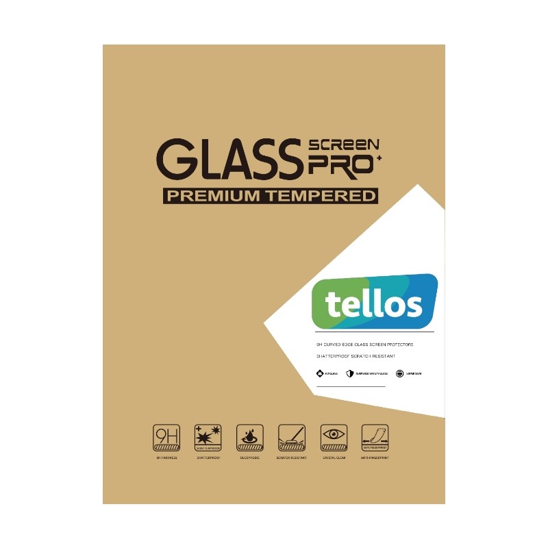 Закалённое стекло 9H Tellos Samsung X200 X205 Tab A8 10.5 2021