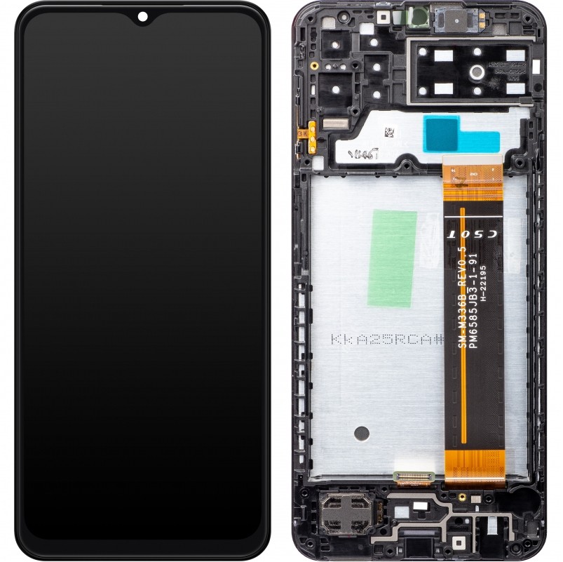 ЖК-экран Samsung A137 A13 4G 2022 с тачскрином и рамкой оригинал чёрный (сервисный пак)