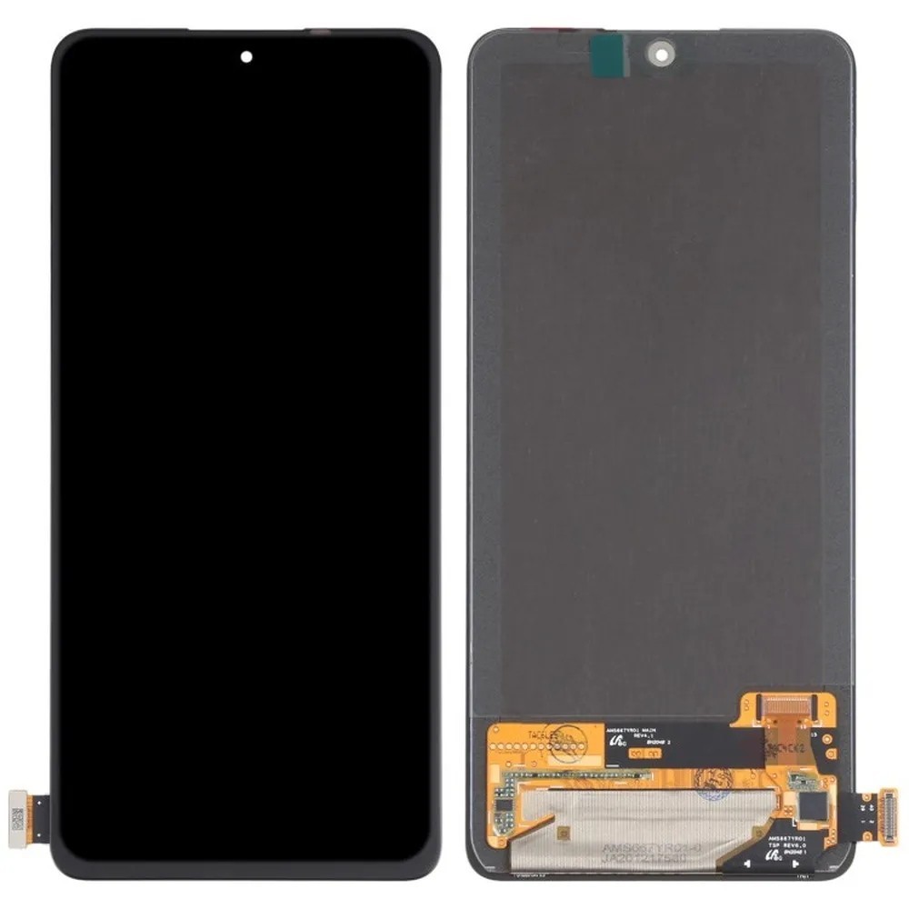 Ekranas Xiaomi Redmi Note 10 Pro 4G/Note 11 Pro/Redmi Note 11 Pro 5G/Note 12 Pro 4G/Poco X4 Pro 5G su lietimui jautriu stikliuku Black OLED