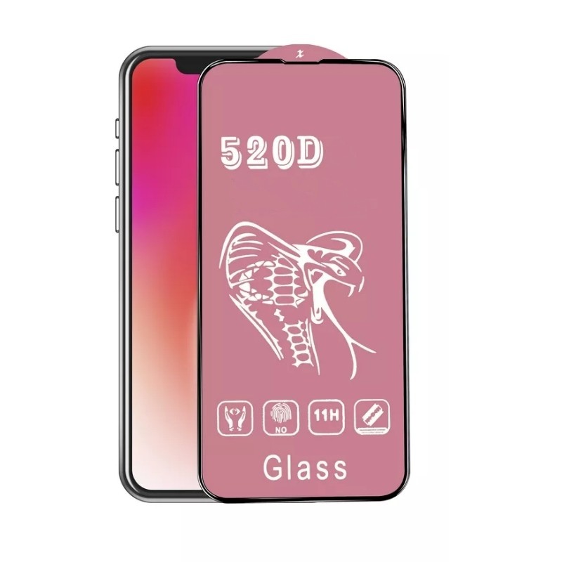 Закалённое стекло 520D Xiaomi Redmi 12 Redmi Note 12R Poco M6 Pro 5G Redmi 13 4G Redmi 13 5G Poco M6 4G чёрный