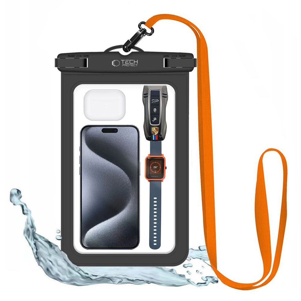 Dėklas universalus atsparus vandeniui Tech-Protect Waterproof 8.9' (UWC9)