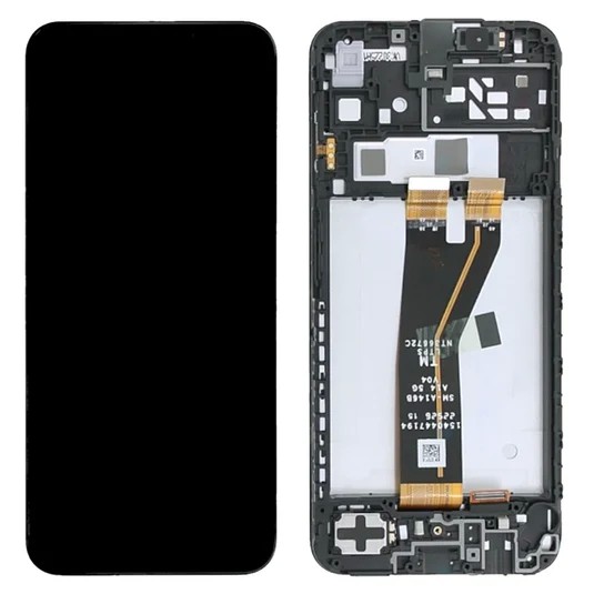 ЖК-экран Samsung A145 A14 4G с сенсорным экраном и рамкой чёрный Оригинал