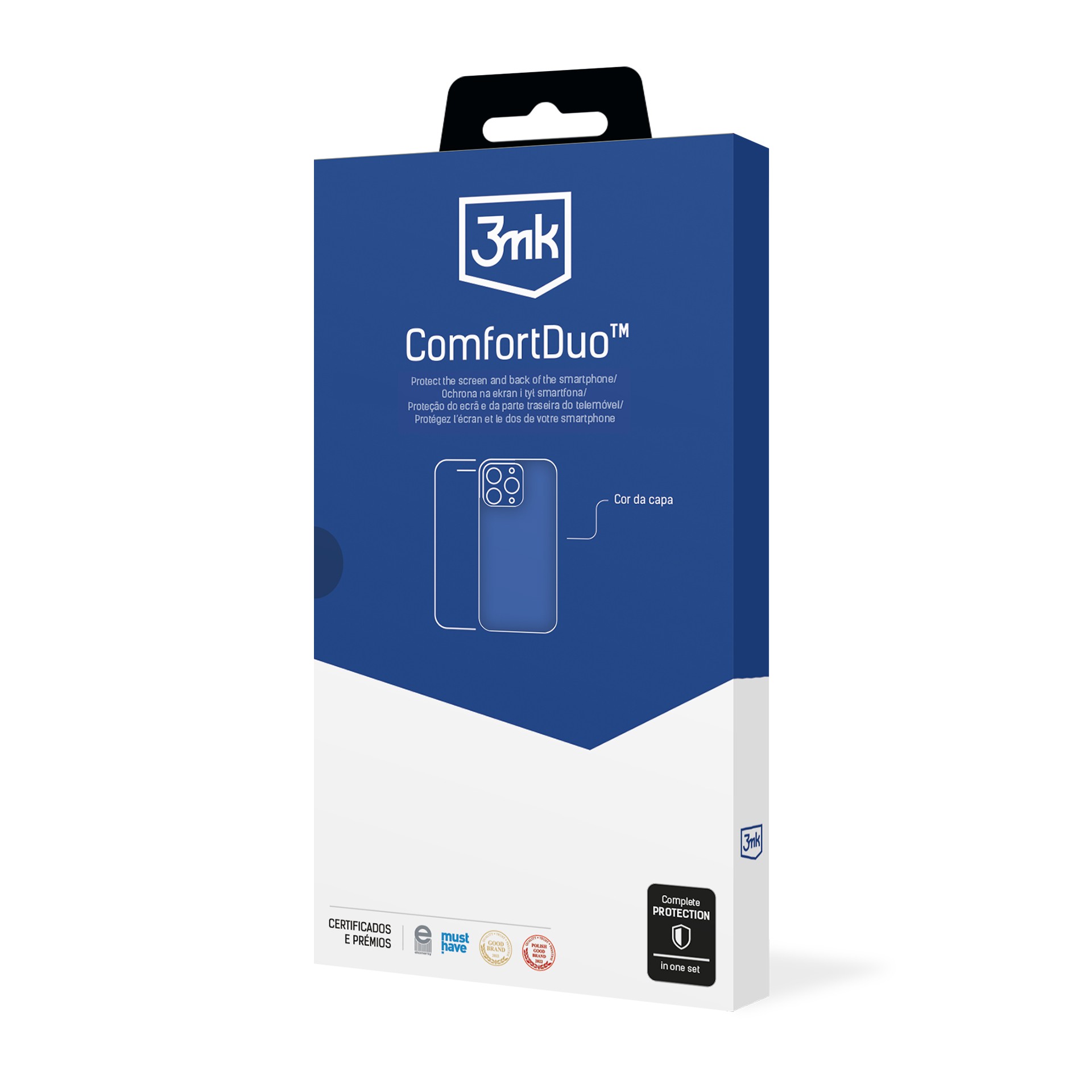 Dėklo ir apsauginio stikliuko rinkinys 3mk ComfortDuo Clear Samsung A145 A14 4G/A146 A14 5G