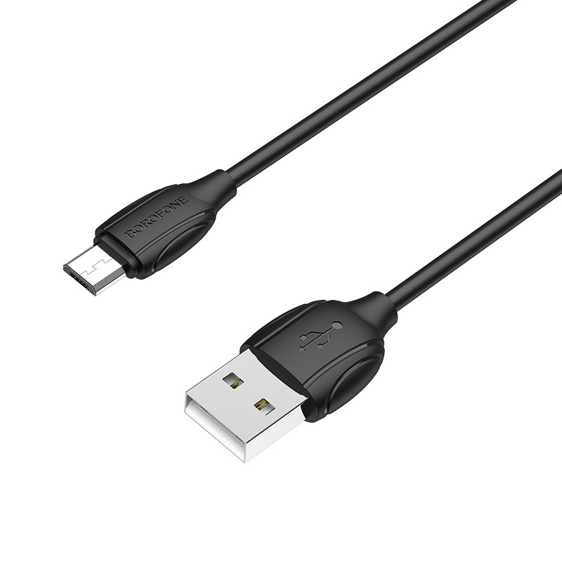 Кабель Borofone BX19 USB-A на MicroUSB 1.0m чёрный