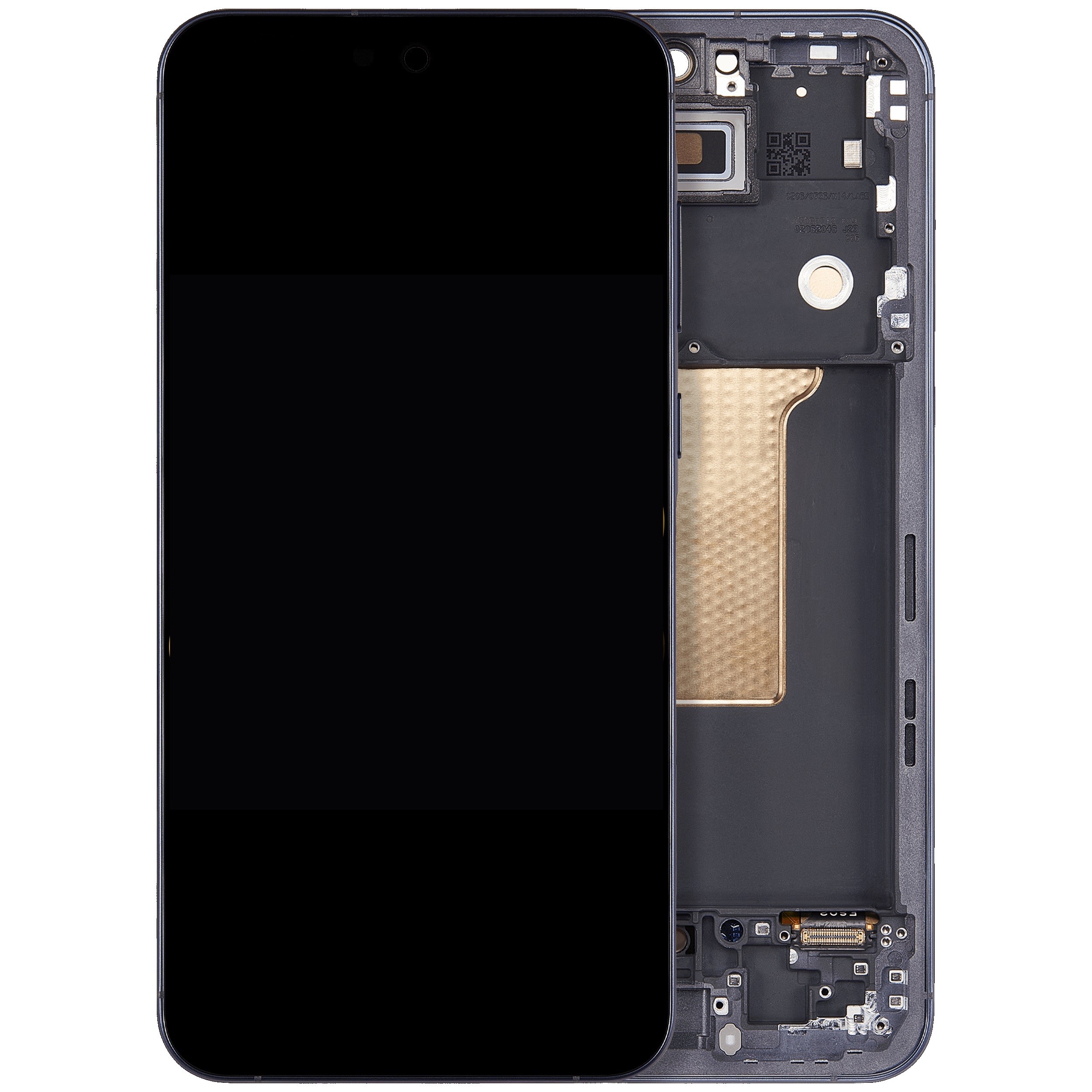 LCD screen Samsung A556 A55 5G with touch screen and frame Awesome Navy OLED (real size)