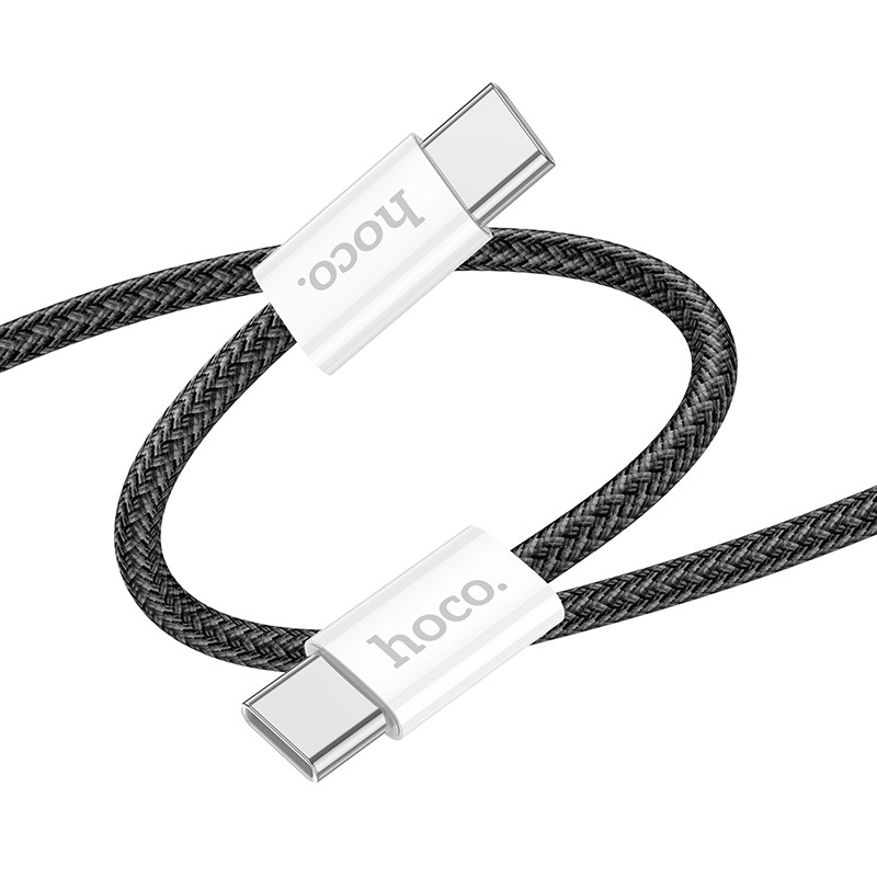 Кабель Hoco X104 60W USB-C на USB-C 2.0m чёрный