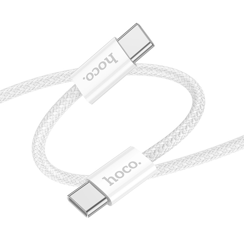 Кабель Hoco X104 60W USB-C на USB-C 2.0m белый
