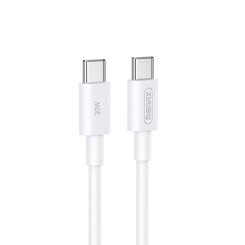 Кабель Remax RC-C021 USB-C на USB-C 30W 2.0m белый