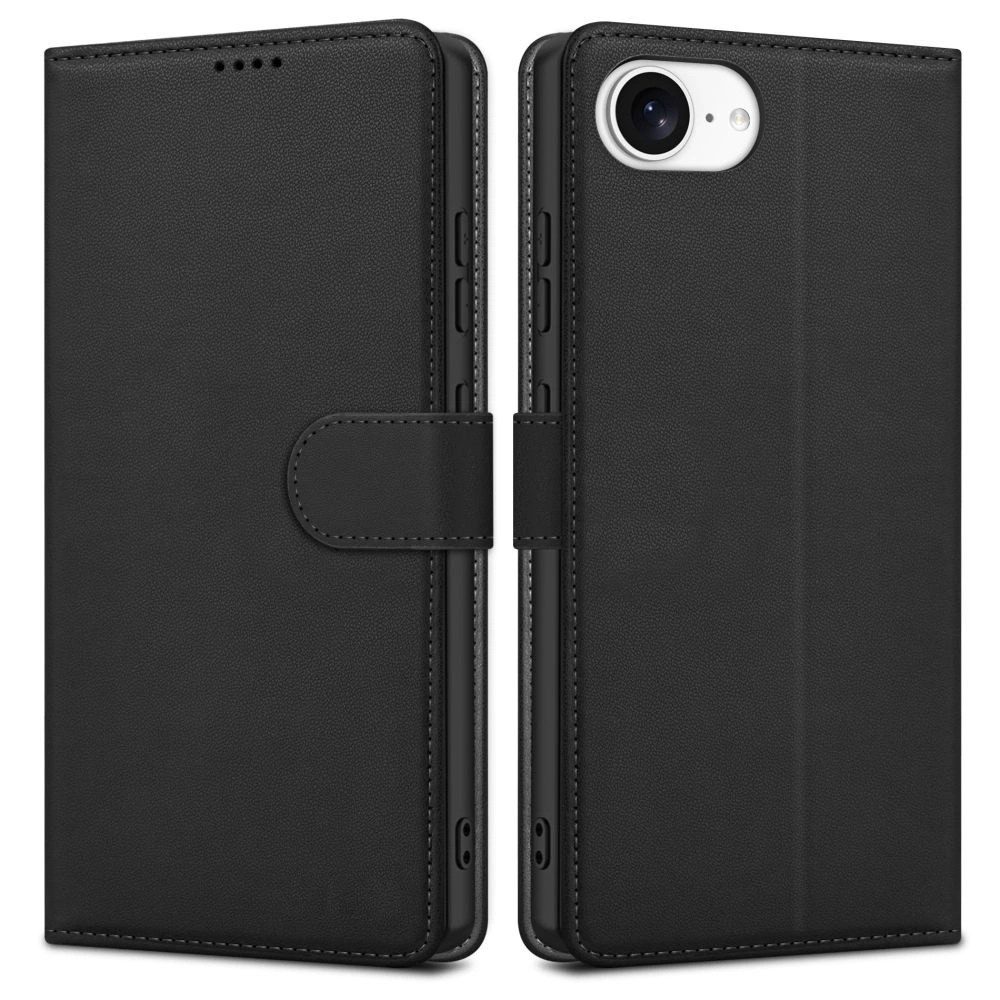 Dėklas Fancy Wallet Xiaomi Redmi 15 4G/Redmi 15 5G juodas