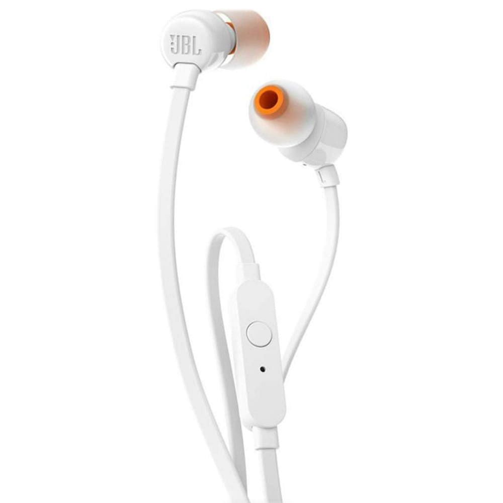 Laidinės ausinės su 3,5 mm jungtimi JBL T110 baltos