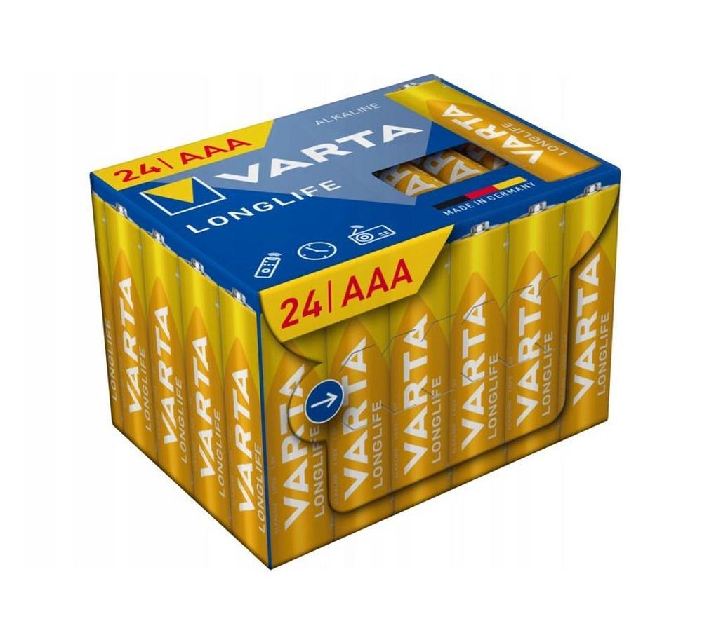 Щелочная батарея VARTA R3 (AAA) Longlife 24 шт