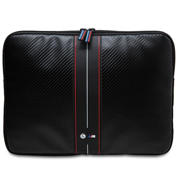 BMW Carbon & Red Stripe dėklas 16" nešiojamam kompiuteriui - juodas