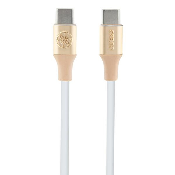 Guess Ebossed Logo кабель USB-C USB-C 1.5м быстрая зарядка - золотой