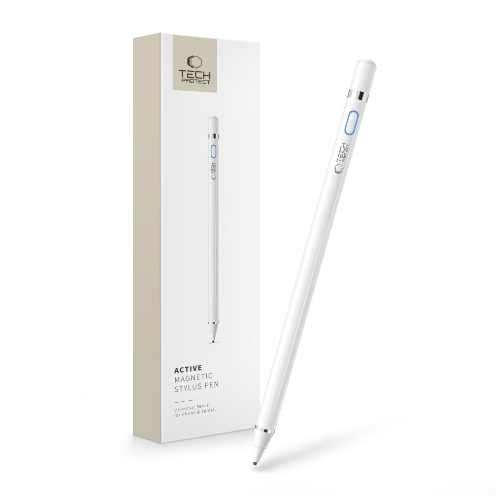 Tech-Protect Active Stylus aktyvus - baltas