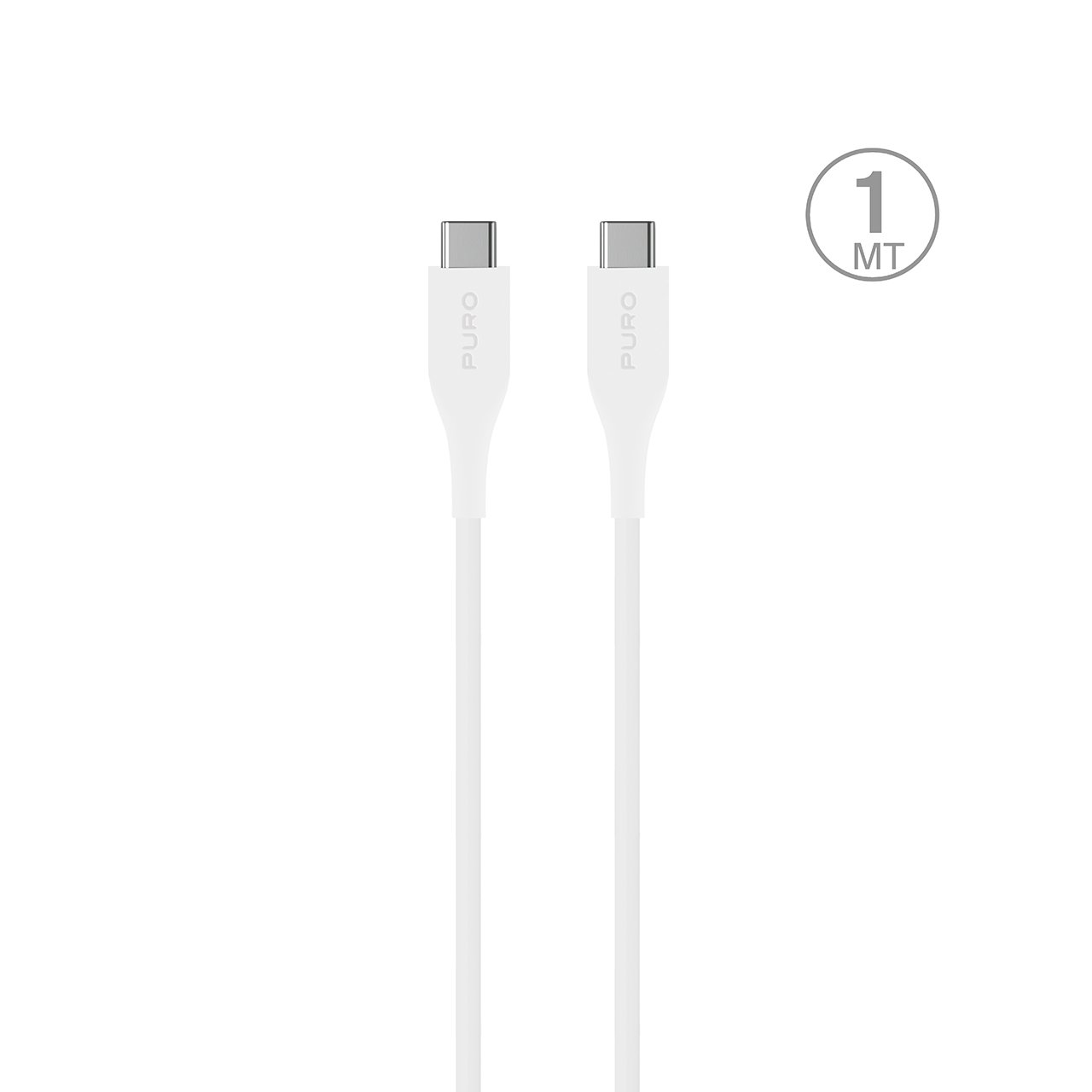 Puro Plain кабель USB-C - USB-C 2A 1м - белый