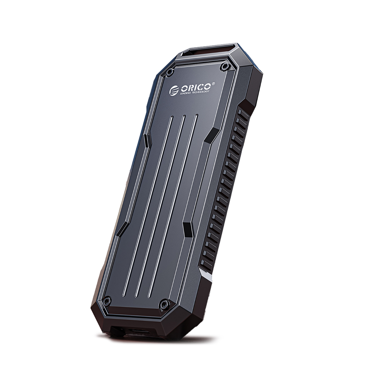 Orico OXS2C3-G2 M.2 NVMe/SATA SSD USB-C 3.2 taktinis sustiprintas diskų dėklas - pilkas
