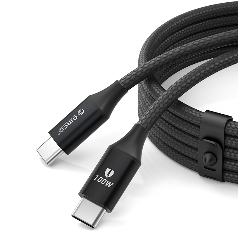 Кабель Orico CDX 100 Вт 5A Power Delivery USB-C — USB-C 1 м — чёрный