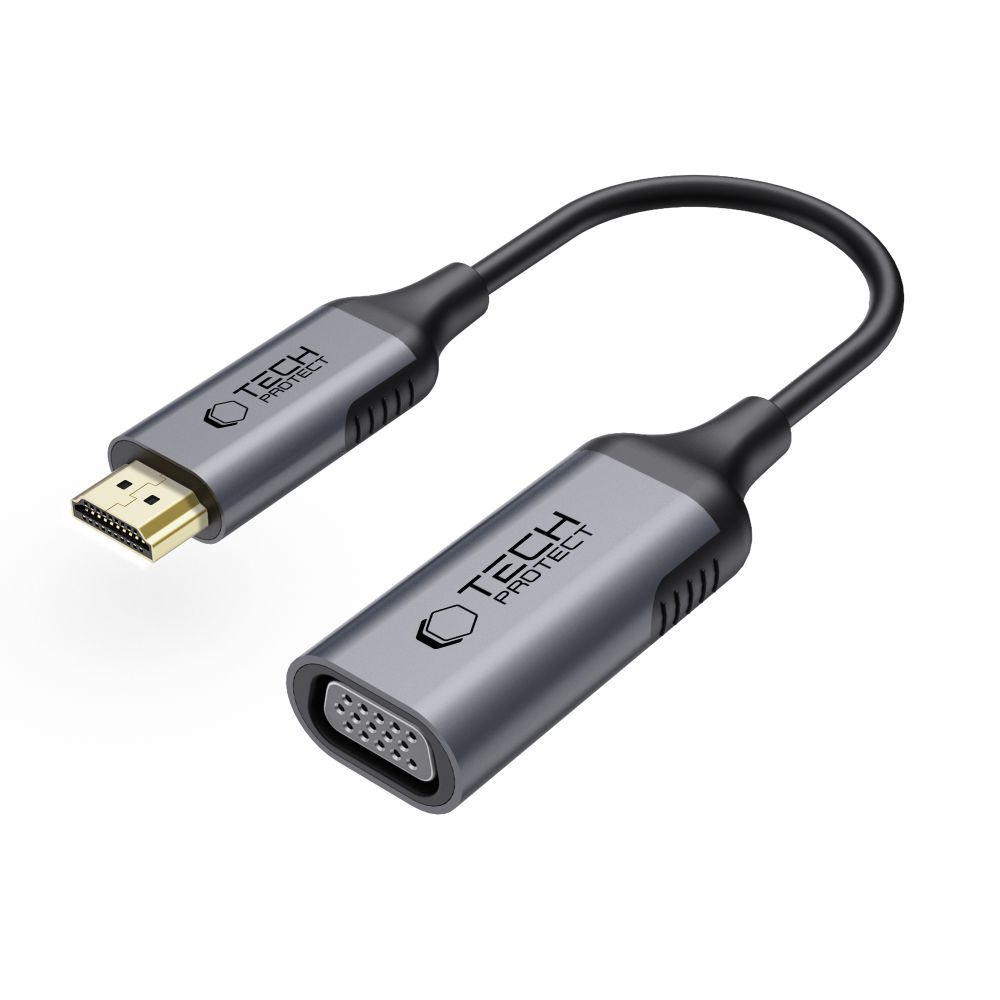 Tech-Protect UltraBoost HDMI / VGA FULL HD 60 Hz adapteris - juodas