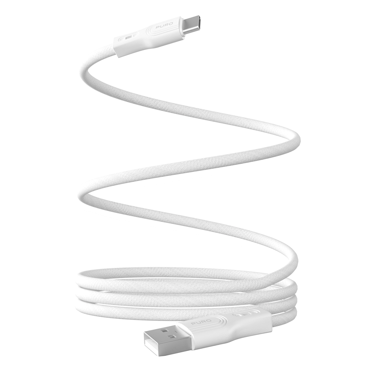 Puro Magnetic 10W Магнитный кабель USB-A - USB-C 1m - белый