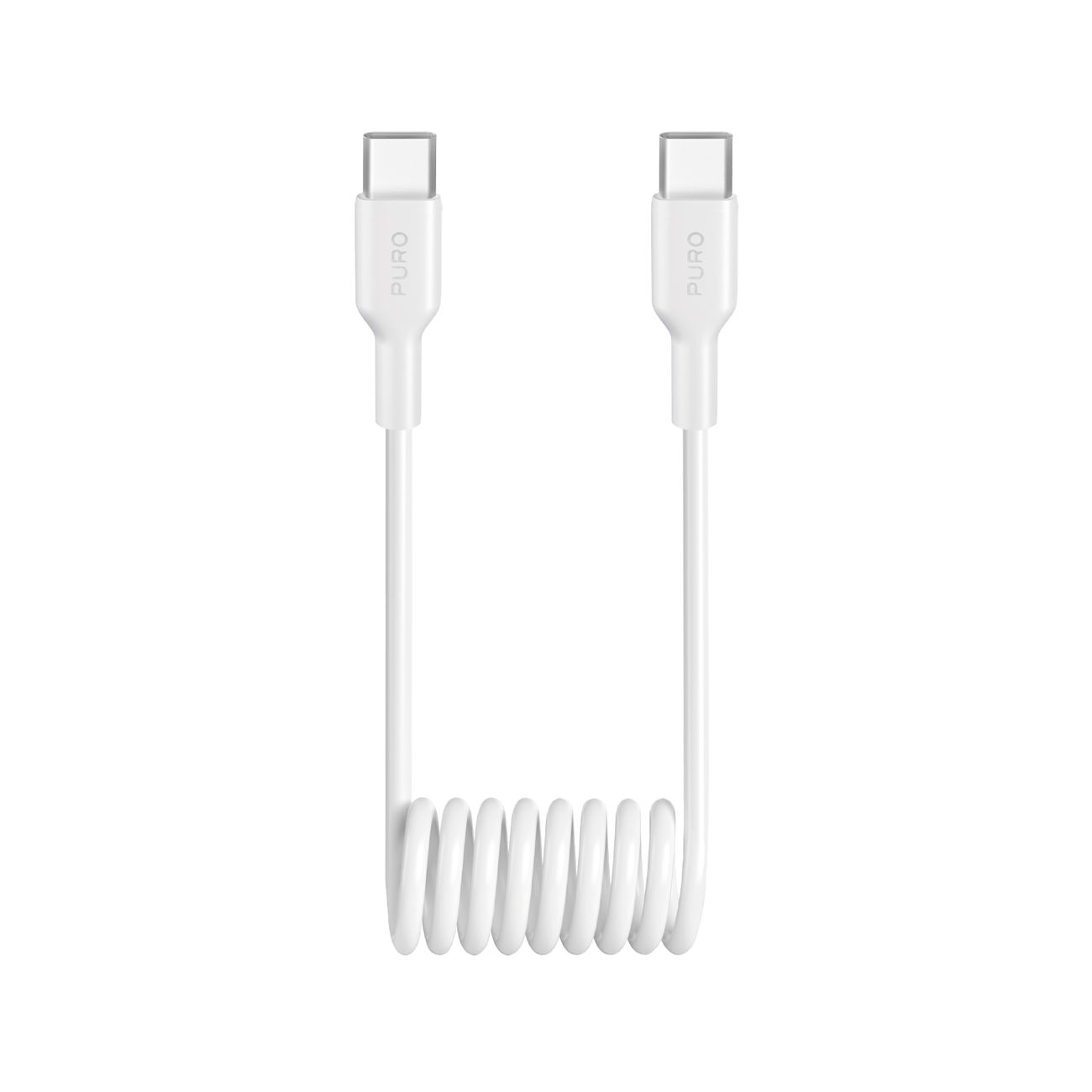 Puro 25W Спиральный кабель USB-C - USB-C 1m - белый